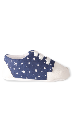 Bebiccino Yıldız Desenli Bebek Ayakkabı Lacivert