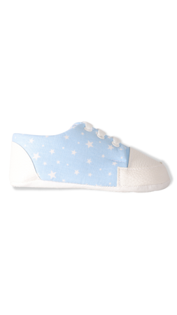 Bebiccino Yıldız Desenli Bebek Ayakkabı Mavi